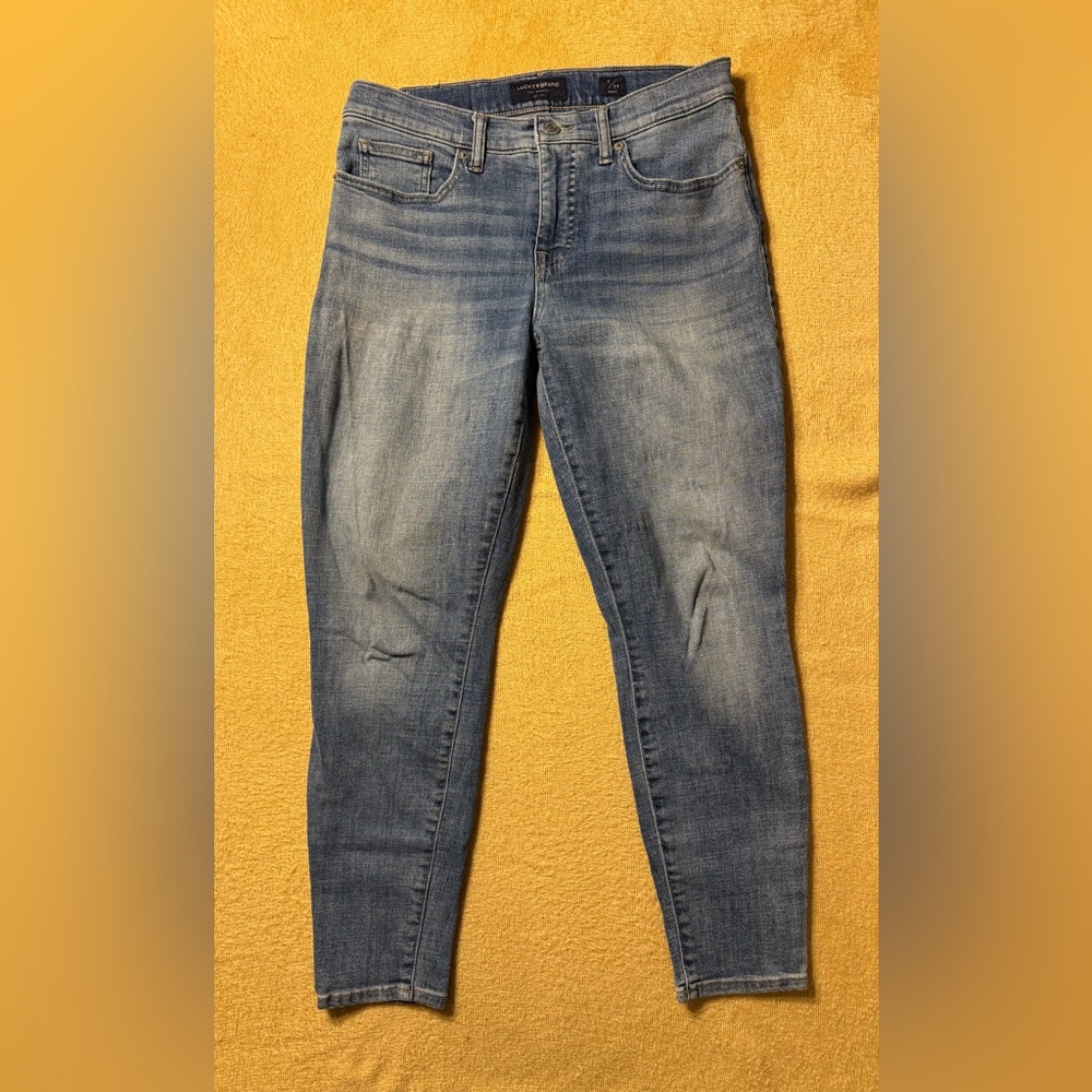 Lucky Brand Women's Faded Blue Skinny Ankle Jeans